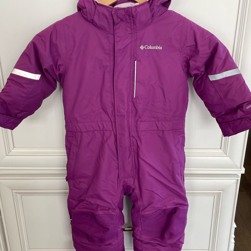 Columbia, purple snow suit, size 2T